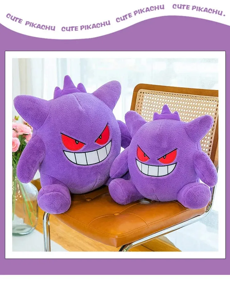 30–65 cm Gengar Peluche Pokemon Plüschtiere Anime Stofftier Puppe Kawaii Gengar Anhänger Clip Weiche Angefüllte Plüschpuppe Geschenk für Kinder