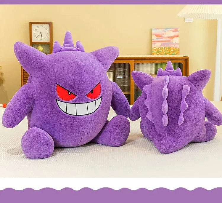 30–65 cm Gengar Peluche Pokemon Plüschtiere Anime Stofftier Puppe Kawaii Gengar Anhänger Clip Weiche Angefüllte Plüschpuppe Geschenk für Kinder