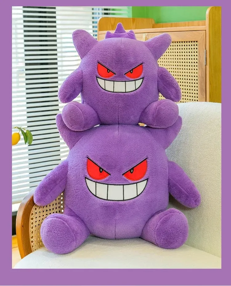 30–65 cm Gengar Peluche Pokemon Plüschtiere Anime Stofftier Puppe Kawaii Gengar Anhänger Clip Weiche Angefüllte Plüschpuppe Geschenk für Kinder