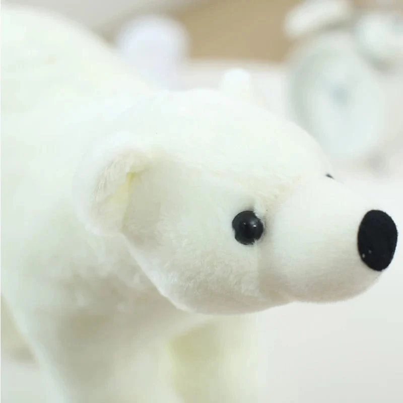 20/25/35/45 cm Super schöne Eisbärenfamilie, Plüsch-Beruhigungsspielzeug, reiner weißer Bär, weiche Stoffpuppe, Geschenk für Kinder