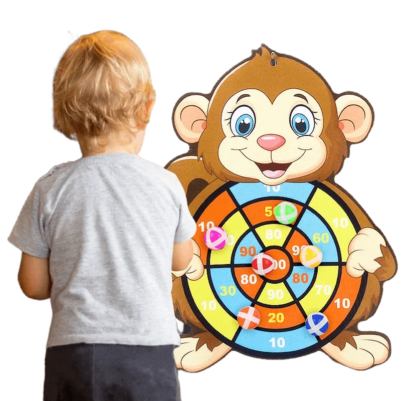 Montessori Dartscheibe Ziel Sport Spiel Spielzeug Für Kinder 4 Zu 6 Jahre Alt Outdoor Spielzeug Kind Indoor Mädchen Klebrige Ball Jungen Geschenk