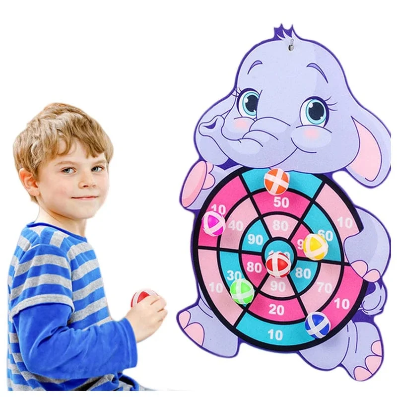 Montessori Dartscheibe Ziel Sport Spiel Spielzeug Für Kinder 4 Zu 6 Jahre Alt Outdoor Spielzeug Kind Indoor Mädchen Klebrige Ball Jungen Geschenk