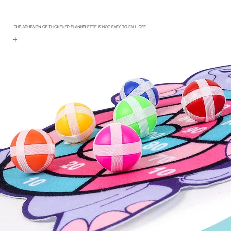 Montessori Dartscheibe Ziel Sport Spiel Spielzeug Für Kinder 4 Zu 6 Jahre Alt Outdoor Spielzeug Kind Indoor Mädchen Klebrige Ball Jungen Geschenk