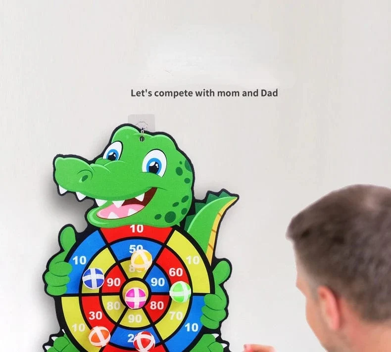 Montessori Dartscheibe Ziel Sport Spiel Spielzeug Für Kinder 4 Zu 6 Jahre Alt Outdoor Spielzeug Kind Indoor Mädchen Klebrige Ball Jungen Geschenk