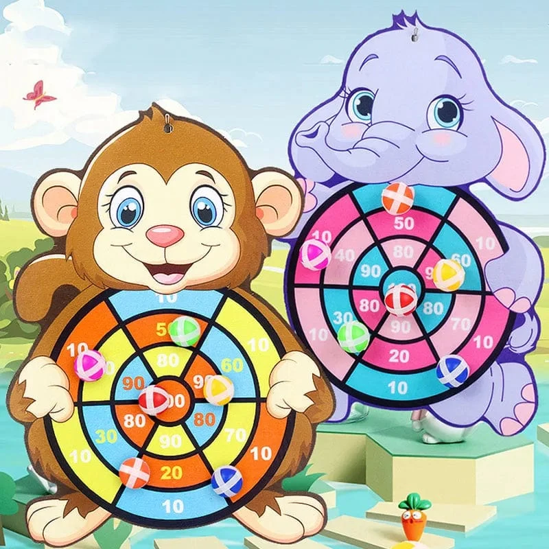Montessori Dartscheibe Ziel Sport Spiel Spielzeug Für Kinder 4 Zu 6 Jahre Alt Outdoor Spielzeug Kind Indoor Mädchen Klebrige Ball Jungen Geschenk