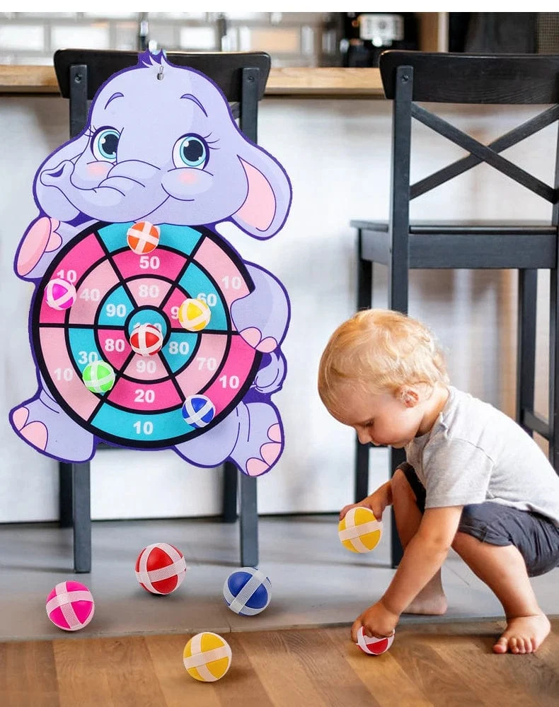 Montessori Dartscheibe Ziel Sport Spiel Spielzeug Für Kinder 4 Zu 6 Jahre Alt Outdoor Spielzeug Kind Indoor Mädchen Klebrige Ball Jungen Geschenk