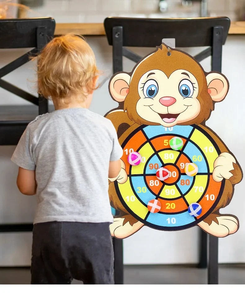 Montessori Dartscheibe Ziel Sport Spiel Spielzeug Für Kinder 4 Zu 6 Jahre Alt Outdoor Spielzeug Kind Indoor Mädchen Klebrige Ball Jungen Geschenk