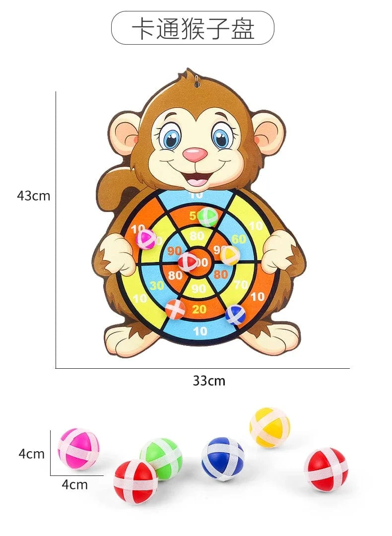Montessori Dartscheibe Ziel Sport Spiel Spielzeug Für Kinder 4 Zu 6 Jahre Alt Outdoor Spielzeug Kind Indoor Mädchen Klebrige Ball Jungen Geschenk