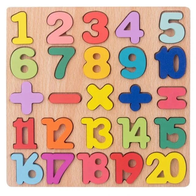 Kinder Holz Puzzle Montessori Spielzeug Für Baby 1 zu 2 3 Jahre Alt Kinder Hand Greifen Bord Pädagogisches Lernen Matching Spiele