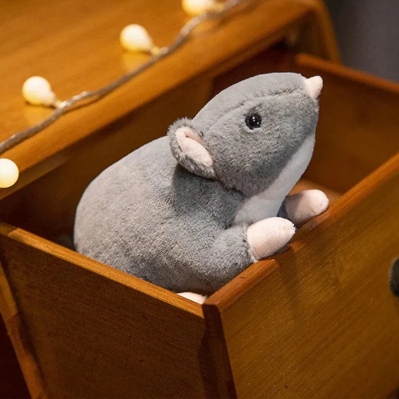 32 cm Neue Mini-weiche Plüsch-Simulationsmaus-Plüschtierpuppe Ausgestopfte Ratte Plüschtierspielzeug Maskottchen Peluche Mauspuppe für Haustiere