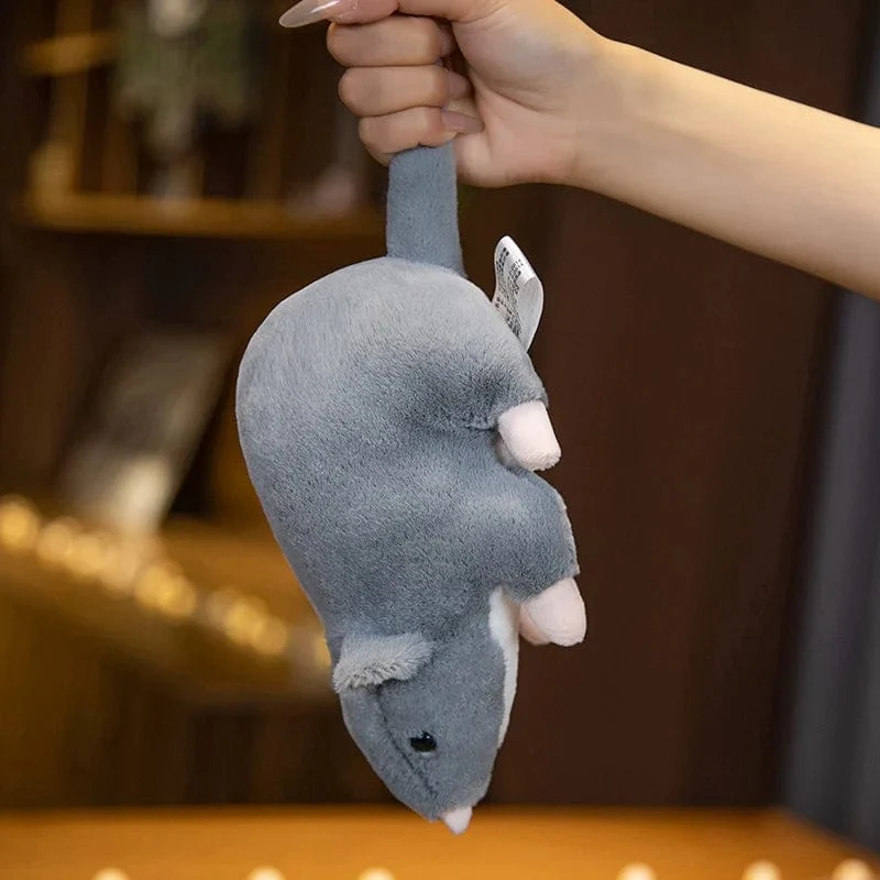 32 cm Neue Mini-weiche Plüsch-Simulationsmaus-Plüschtierpuppe Ausgestopfte Ratte Plüschtierspielzeug Maskottchen Peluche Mauspuppe für Haustiere