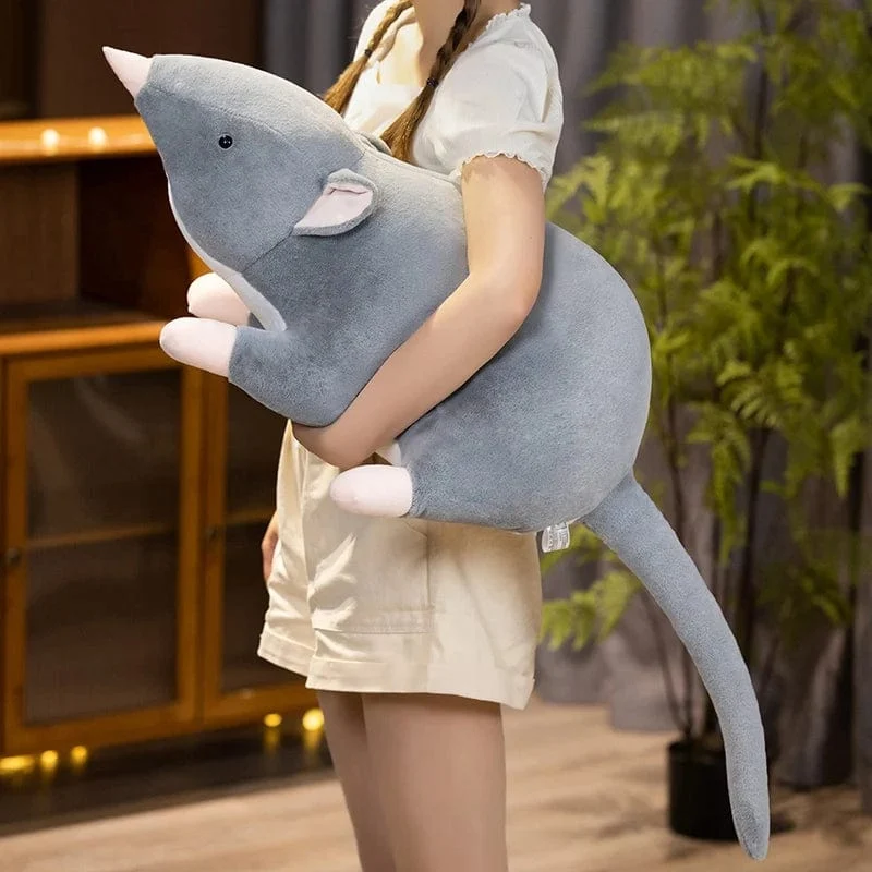 32 cm Neue Mini-weiche Plüsch-Simulationsmaus-Plüschtierpuppe Ausgestopfte Ratte Plüschtierspielzeug Maskottchen Peluche Mauspuppe für Haustiere