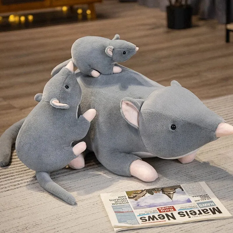 32 cm Neue Mini-weiche Plüsch-Simulationsmaus-Plüschtierpuppe Ausgestopfte Ratte Plüschtierspielzeug Maskottchen Peluche Mauspuppe für Haustiere
