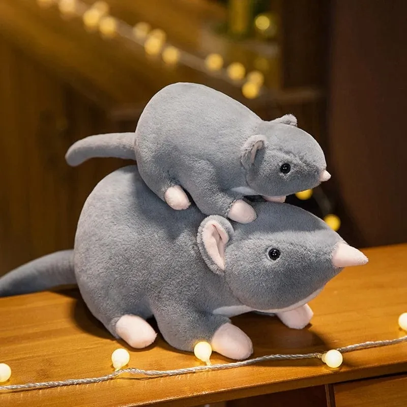 32 cm Neue Mini-weiche Plüsch-Simulationsmaus-Plüschtierpuppe Ausgestopfte Ratte Plüschtierspielzeug Maskottchen Peluche Mauspuppe für Haustiere