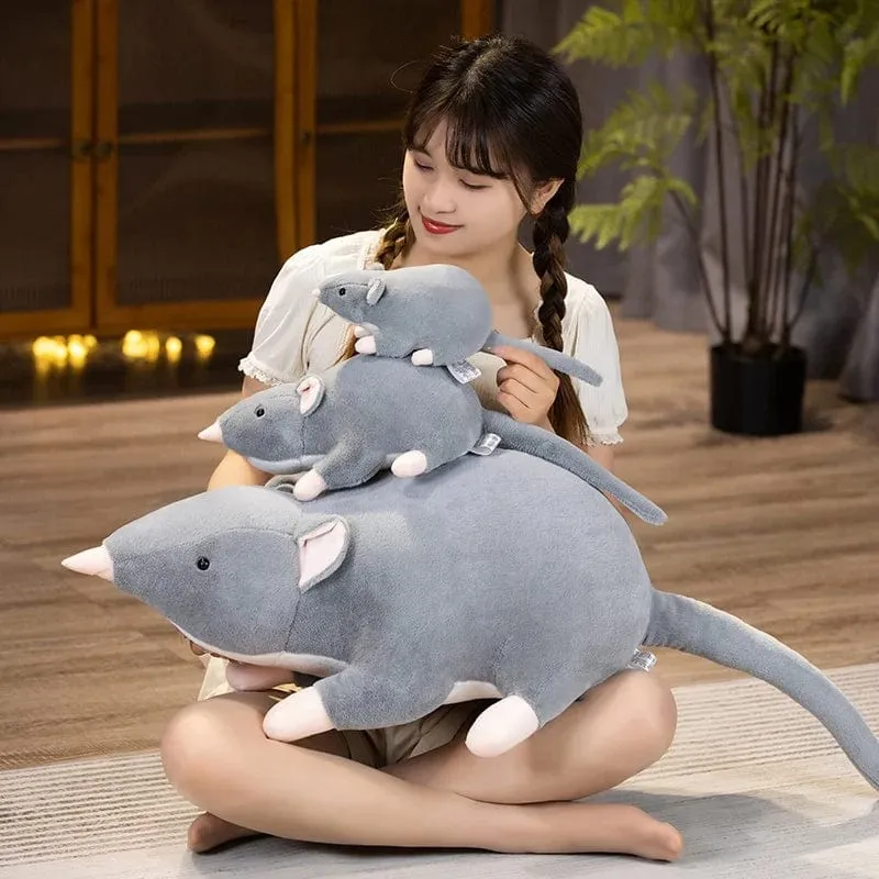 32 cm Neue Mini-weiche Plüsch-Simulationsmaus-Plüschtierpuppe Ausgestopfte Ratte Plüschtierspielzeug Maskottchen Peluche Mauspuppe für Haustiere