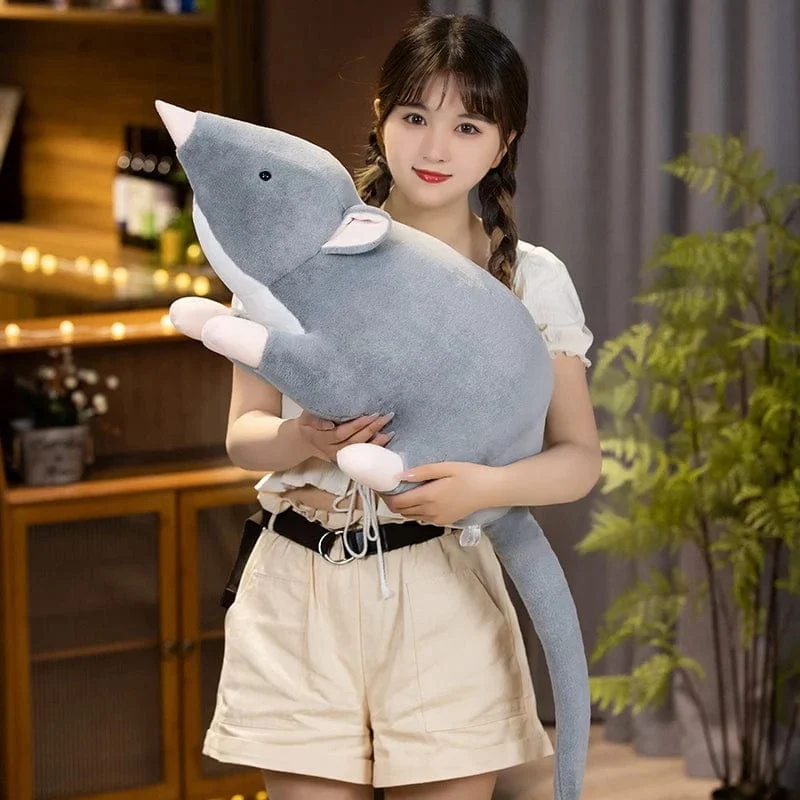 32 cm Neue Mini-weiche Plüsch-Simulationsmaus-Plüschtierpuppe Ausgestopfte Ratte Plüschtierspielzeug Maskottchen Peluche Mauspuppe für Haustiere