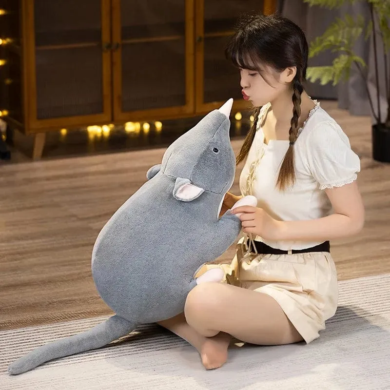 32 cm Neue Mini-weiche Plüsch-Simulationsmaus-Plüschtierpuppe Ausgestopfte Ratte Plüschtierspielzeug Maskottchen Peluche Mauspuppe für Haustiere
