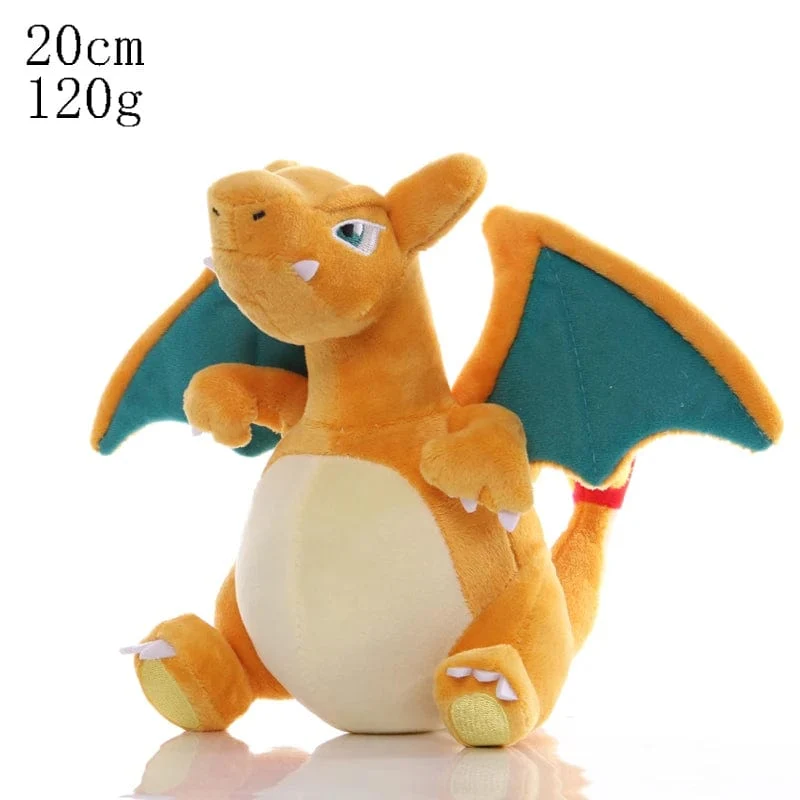 20 cm Dragonite Plüschtiere Pokemon Pikachu Squirtle Bulbasaur Charmander Gengar Eevee Dragonite Stofftiere Kinder Weihnachtsgeschenk