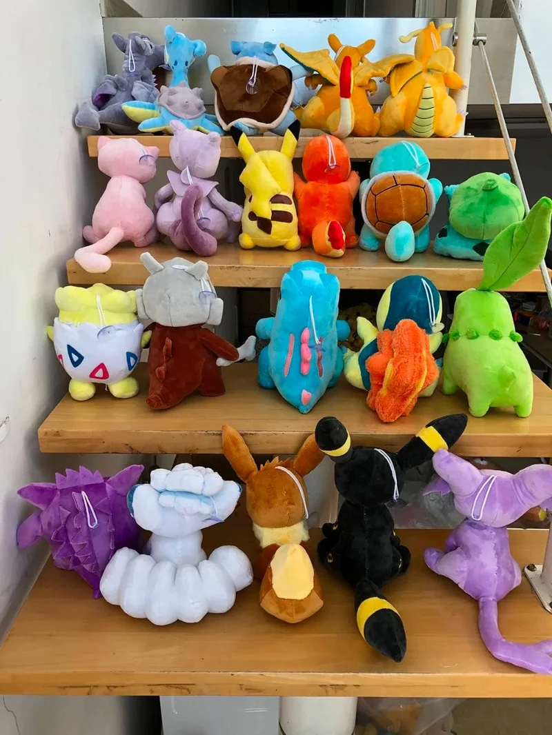 20 cm Dragonite Plüschtiere Pokemon Pikachu Squirtle Bulbasaur Charmander Gengar Eevee Dragonite Stofftiere Kinder Weihnachtsgeschenk