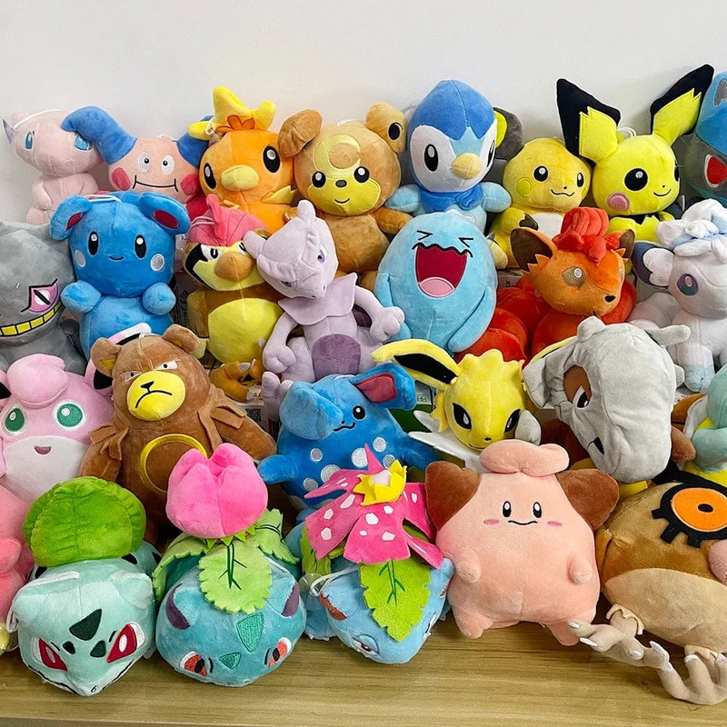 20 cm Dragonite Plüschtiere Pokemon Pikachu Squirtle Bulbasaur Charmander Gengar Eevee Dragonite Stofftiere Kinder Weihnachtsgeschenk