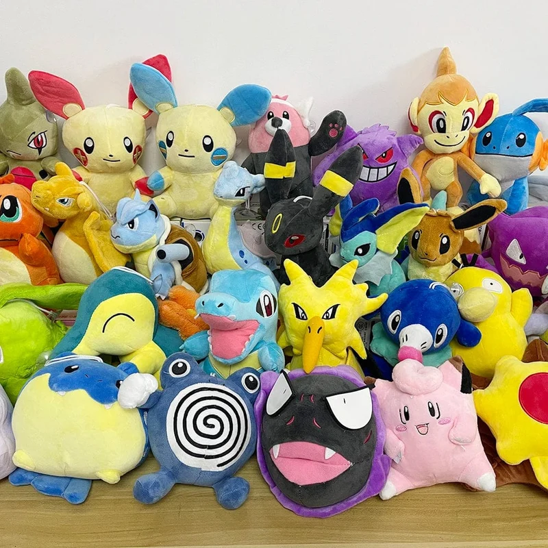 20 cm Dragonite Plüschtiere Pokemon Pikachu Squirtle Bulbasaur Charmander Gengar Eevee Dragonite Stofftiere Kinder Weihnachtsgeschenk
