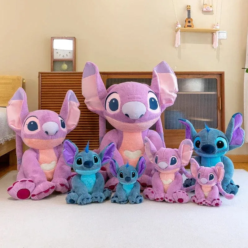 2023 neues Disney Stitch-Plüschtier, Kawaii Lilo & Stitch, Cartoon-Plüschtier, Stressabbau-Kissen, Trostspielzeug, Kinder-Weihnachtsgeschenk