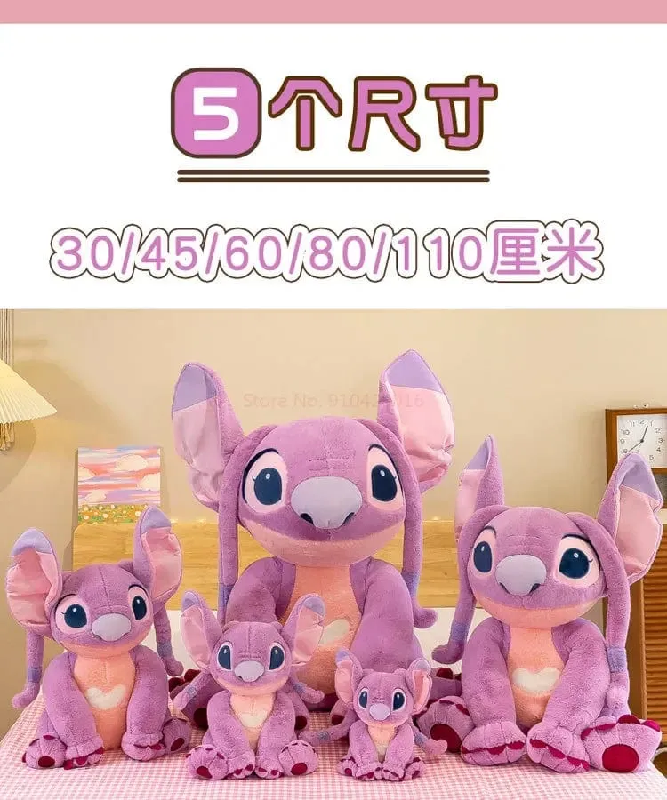 2023 neues Disney Stitch-Plüschtier, Kawaii Lilo & Stitch, Cartoon-Plüschtier, Stressabbau-Kissen, Trostspielzeug, Kinder-Weihnachtsgeschenk