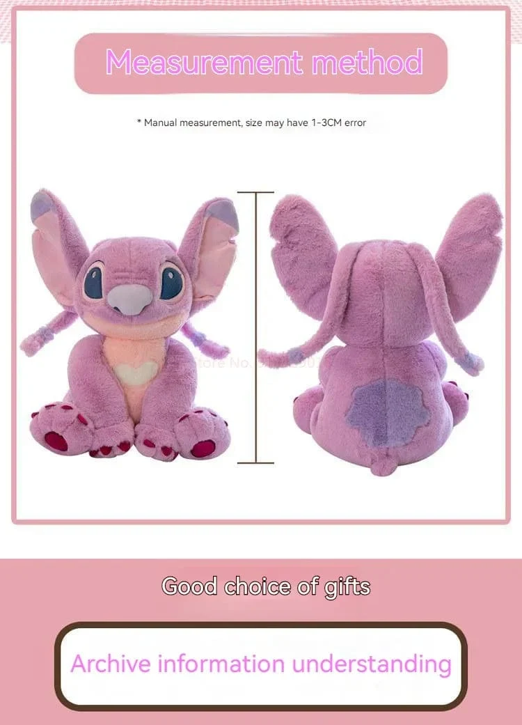 2023 neues Disney Stitch-Plüschtier, Kawaii Lilo & Stitch, Cartoon-Plüschtier, Stressabbau-Kissen, Trostspielzeug, Kinder-Weihnachtsgeschenk