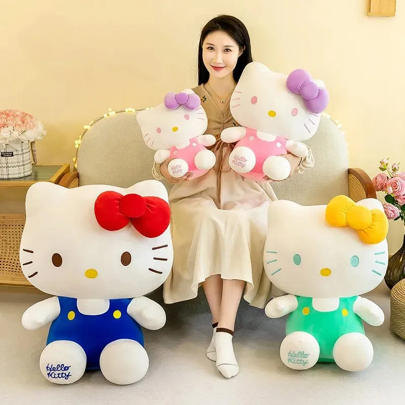 Sanrio Hello Kitty Kuromi Melody Stofftiere Niedliches Plüsch Cinnamoroll Spielzeug Kawaii Baby Weihnachtsgeschenke Kinder Puppen für Mädchen