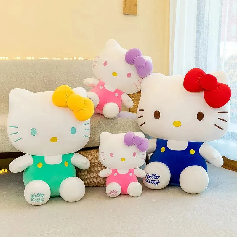 Sanrio Hello Kitty Kuromi Melody Stofftiere Niedliches Plüsch Cinnamoroll Spielzeug Kawaii Baby Weihnachtsgeschenke Kinder Puppen für Mädchen