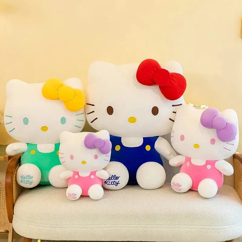 Sanrio Hello Kitty Kuromi Melody Stofftiere Niedliches Plüsch Cinnamoroll Spielzeug Kawaii Baby Weihnachtsgeschenke Kinder Puppen für Mädchen