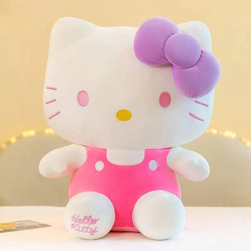 Sanrio Hello Kitty Kuromi Melody Stofftiere Niedliches Plüsch Cinnamoroll Spielzeug Kawaii Baby Weihnachtsgeschenke Kinder Puppen für Mädchen