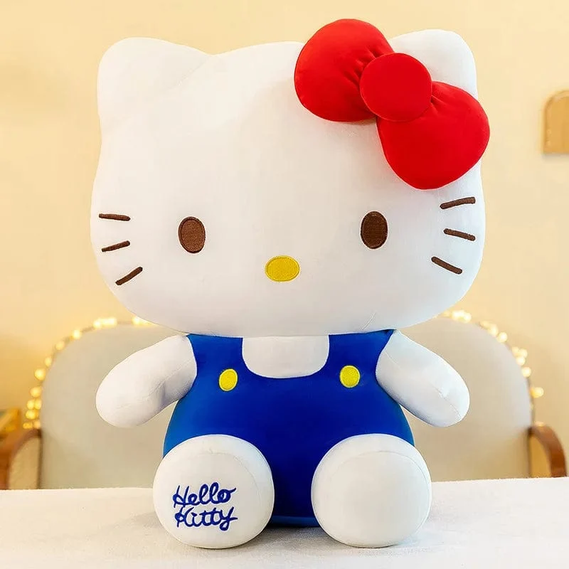 Sanrio Hello Kitty Kuromi Melody Stofftiere Niedliches Plüsch Cinnamoroll Spielzeug Kawaii Baby Weihnachtsgeschenke Kinder Puppen für Mädchen