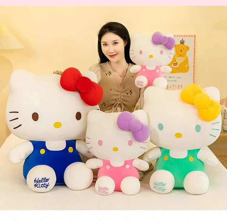 Sanrio Hello Kitty Kuromi Melody Stofftiere Niedliches Plüsch Cinnamoroll Spielzeug Kawaii Baby Weihnachtsgeschenke Kinder Puppen für Mädchen