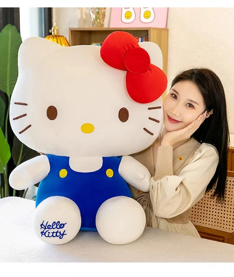 Sanrio Hello Kitty Kuromi Melody Stofftiere Niedliches Plüsch Cinnamoroll Spielzeug Kawaii Baby Weihnachtsgeschenke Kinder Puppen für Mädchen