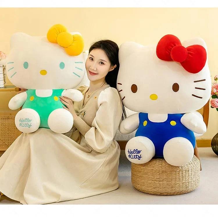 Sanrio Hello Kitty Kuromi Melody Stofftiere Niedliches Plüsch Cinnamoroll Spielzeug Kawaii Baby Weihnachtsgeschenke Kinder Puppen für Mädchen