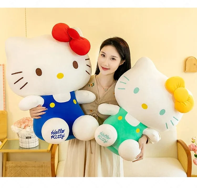Sanrio Hello Kitty Kuromi Melody Stofftiere Niedliches Plüsch Cinnamoroll Spielzeug Kawaii Baby Weihnachtsgeschenke Kinder Puppen für Mädchen