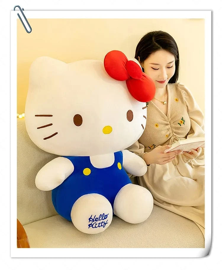 Sanrio Hello Kitty Kuromi Melody Stofftiere Niedliches Plüsch Cinnamoroll Spielzeug Kawaii Baby Weihnachtsgeschenke Kinder Puppen für Mädchen