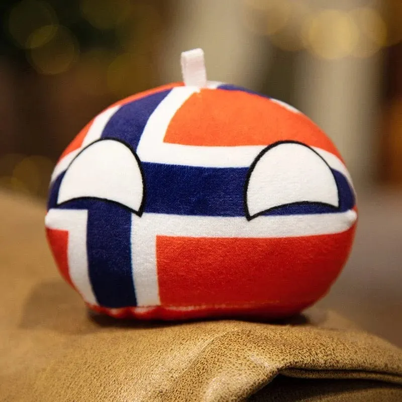Polandball-Anhänger, Country-Bälle, 70 Stile, 10 cm, Country-Ball, Plüschtiere, Halloween-Dekor, Geschenk für Kinder, Countryball-Stoffpuppe