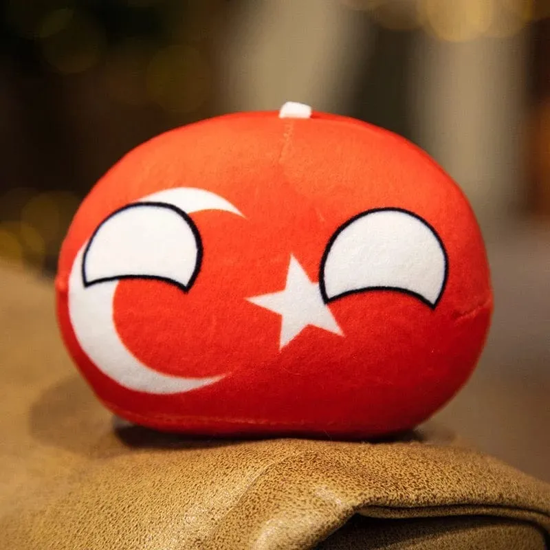 Polandball-Anhänger, Country-Bälle, 70 Stile, 10 cm, Country-Ball, Plüschtiere, Halloween-Dekor, Geschenk für Kinder, Countryball-Stoffpuppe