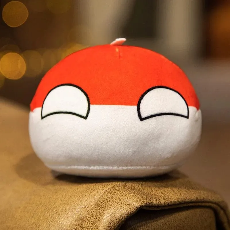 Polandball-Anhänger, Country-Bälle, 70 Stile, 10 cm, Country-Ball, Plüschtiere, Halloween-Dekor, Geschenk für Kinder, Countryball-Stoffpuppe