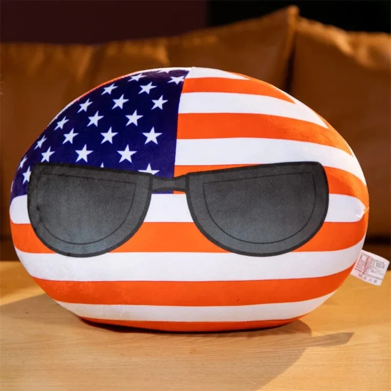 Polandball-Anhänger, Country-Bälle, 70 Stile, 10 cm, Country-Ball, Plüschtiere, Halloween-Dekor, Geschenk für Kinder, Countryball-Stoffpuppe