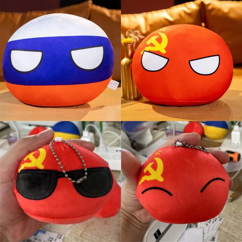 Polandball-Anhänger, Country-Bälle, 70 Stile, 10 cm, Country-Ball, Plüschtiere, Halloween-Dekor, Geschenk für Kinder, Countryball-Stoffpuppe