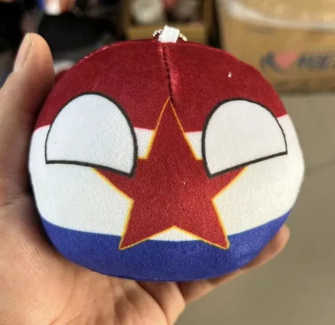 Polandball-Anhänger, Country-Bälle, 70 Stile, 10 cm, Country-Ball, Plüschtiere, Halloween-Dekor, Geschenk für Kinder, Countryball-Stoffpuppe