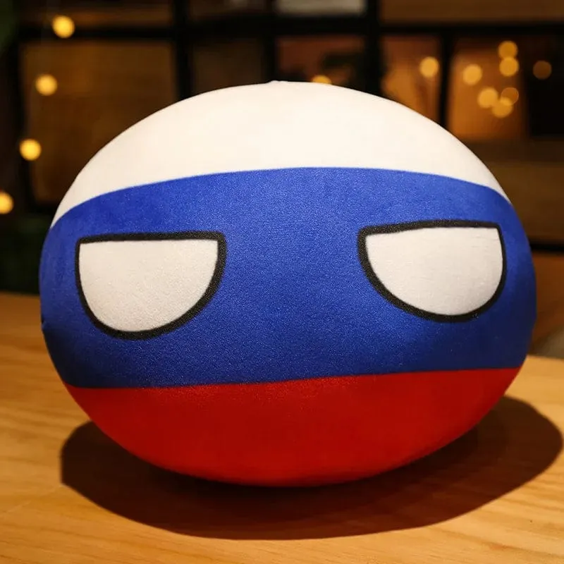 Polandball-Anhänger, Country-Bälle, 70 Stile, 10 cm, Country-Ball, Plüschtiere, Halloween-Dekor, Geschenk für Kinder, Countryball-Stoffpuppe