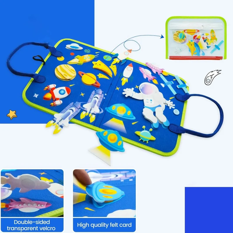 Montessori-Spielzeug für Kleinkinder, Busy Board, Busy Book, Sensory Preshool, Frühpädagogik, Lernen der Feinmotorik, Spielzeug für Kinder