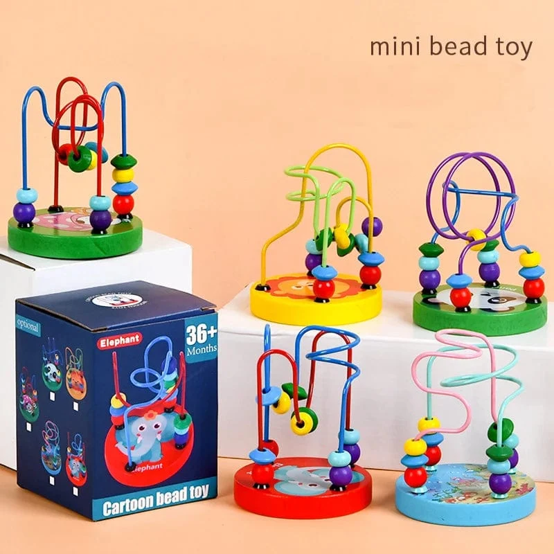 Montessori Pädagogisches Holzspielzeug Bead Maze Holz Mathe-Spielzeug Entwicklung Montessori Spielzeug Baby Pädagogisches Spielzeug Für Kinder