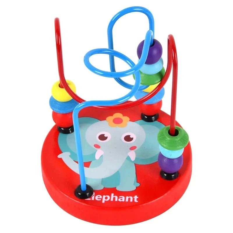 Montessori Pädagogisches Holzspielzeug Bead Maze Holz Mathe-Spielzeug Entwicklung Montessori Spielzeug Baby Pädagogisches Spielzeug Für Kinder