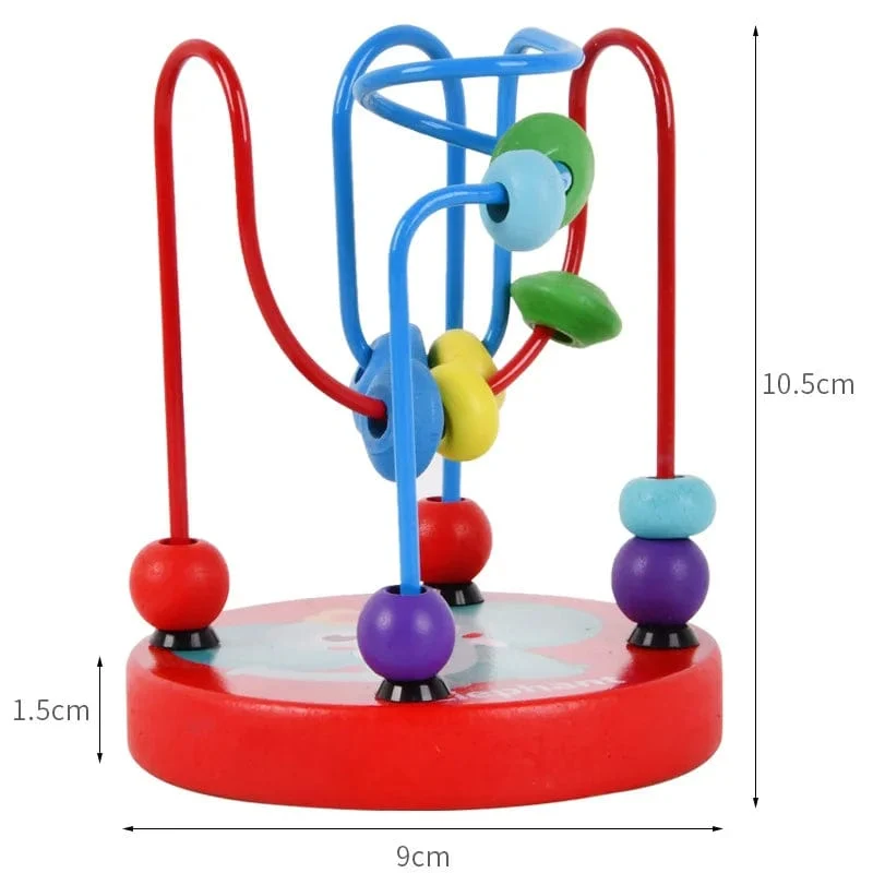 Montessori Pädagogisches Holzspielzeug Bead Maze Holz Mathe-Spielzeug Entwicklung Montessori Spielzeug Baby Pädagogisches Spielzeug Für Kinder