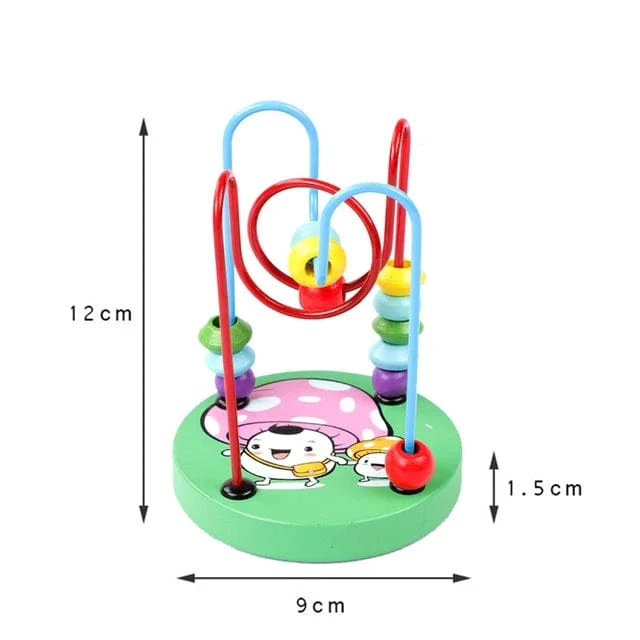 Montessori Pädagogisches Holzspielzeug Bead Maze Holz Mathe-Spielzeug Entwicklung Montessori Spielzeug Baby Pädagogisches Spielzeug Für Kinder